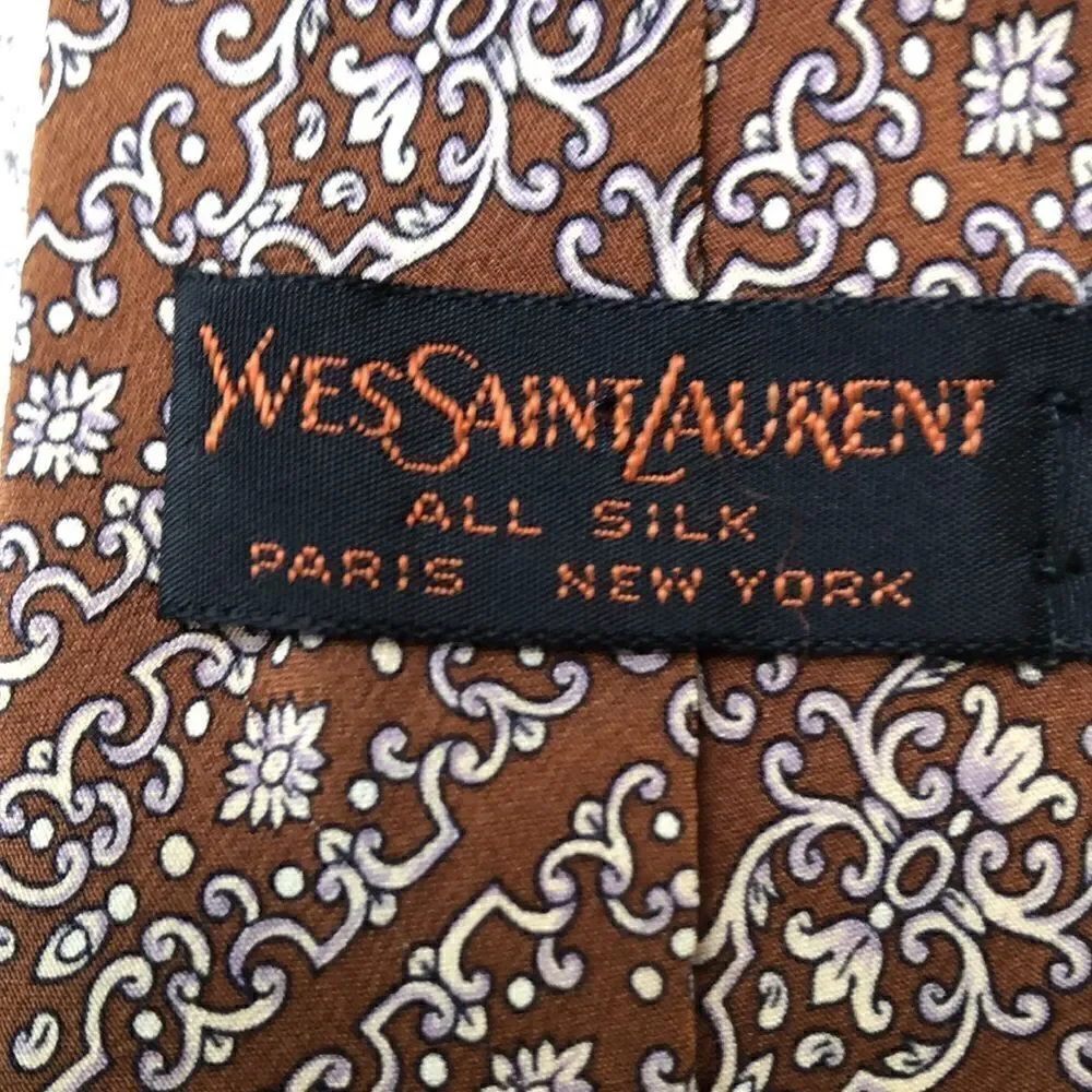 Vintage YSL Silk tie